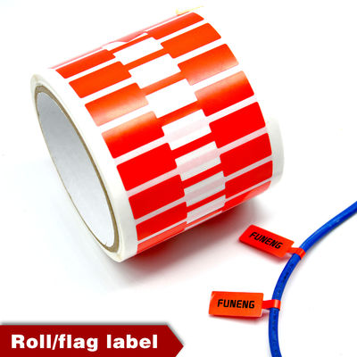 Custom A4 Printable Cable Labels for Industrial Network Stickers